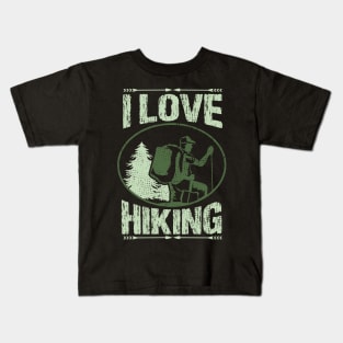 I love hiking Kids T-Shirt